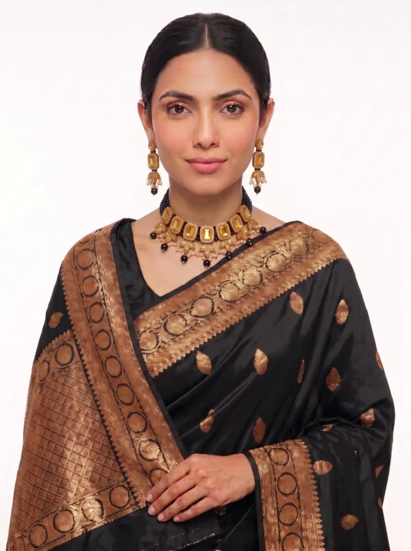 Citrine Royale Statement Chokar Set with Earrings